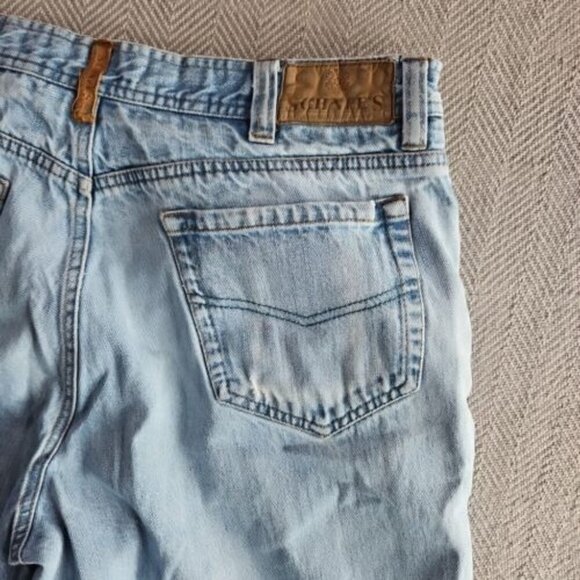 Schnee's Bozeman Montana Jeans Men's 34x29 Light Blue Wash Denim RN# 86069 C21 - Picture 12 of 16